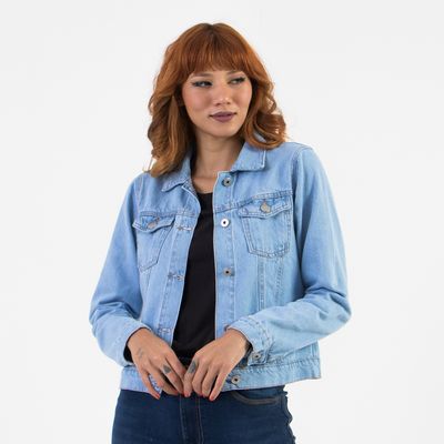 jaqueta jeans feminina lady rock
