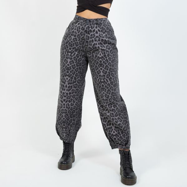 Calca-Slouchy-ON-STAGE-Animal-Print-Lady-Rock-Frente