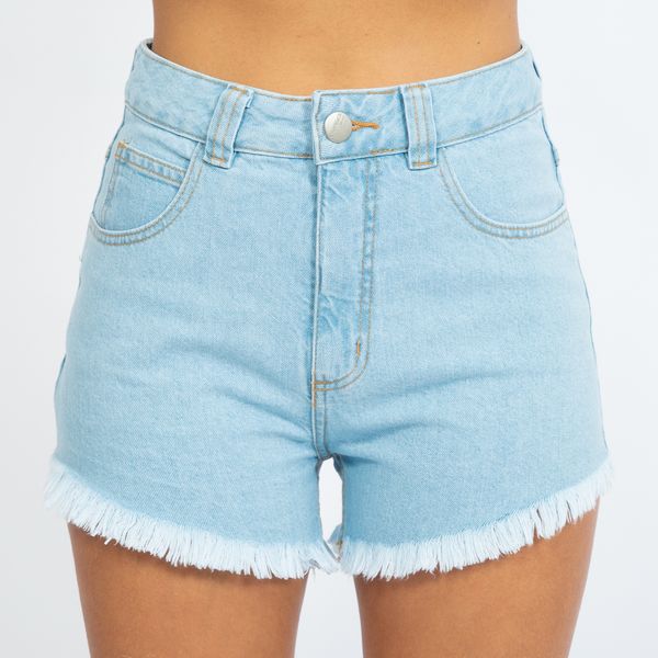 Short-Jeans-Hot-Pants-Lavagem-Clara-Lady-Rock-Frente