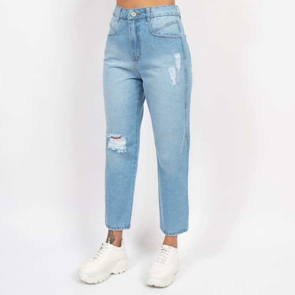 Calca-Jeans-Reta-com-Recortes-ON-STAGE-Lady-Rock-Frente